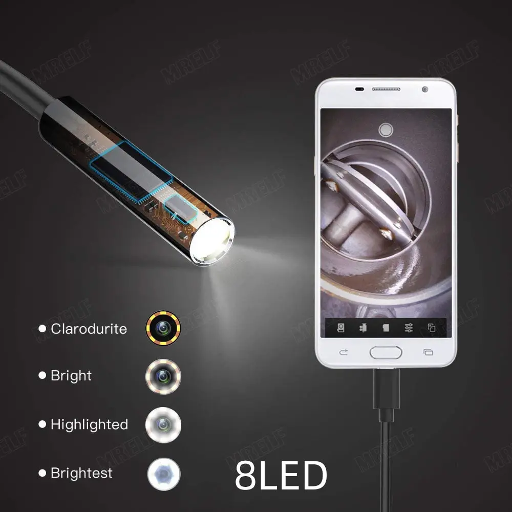 Гибкая камера-эндоскоп для телефона на Android Usb Type C |