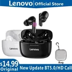 Оригинальные беспроводные Bluetooth-наушники Lenovo XT90, TWS наушники, водонепроницаемые наушники, HiFi беспроводная гарнитура с микрофоном для занятий спортом
