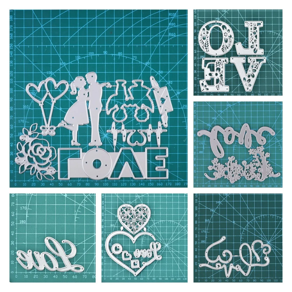 

InLoveArts Heart Metal Cutting Dies Stencil Love Decoration For Scrapbooking Paper Valentine's Day Card Making Craft Knife Mould