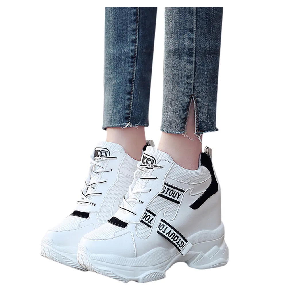 Кроссовки SAGACE женские модные белые высокие нескользящие ботильоны с высоким