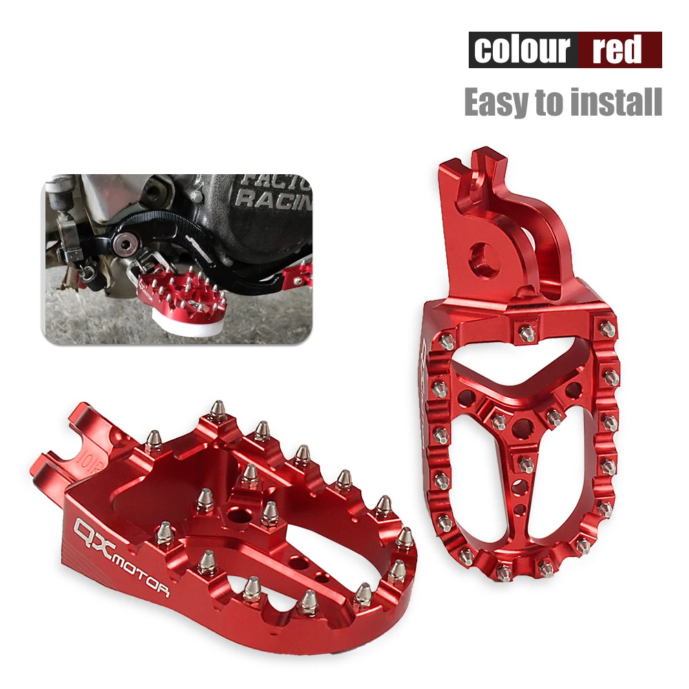 

FootRest Footpegs Pedals For HONDA CR125R 250R CRF150R 250R 250X 250RX 450R 450X 450RX 450L 1000L 250L 250M 02-21 Motorcycle