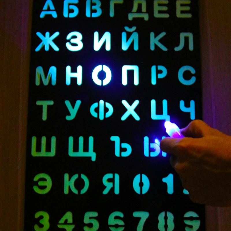 

3D Luminous Board Fluorescent Drawing Tablet Luminous Writing Mini Graffiti Small Blackboard Suitable for Child Educational Toys