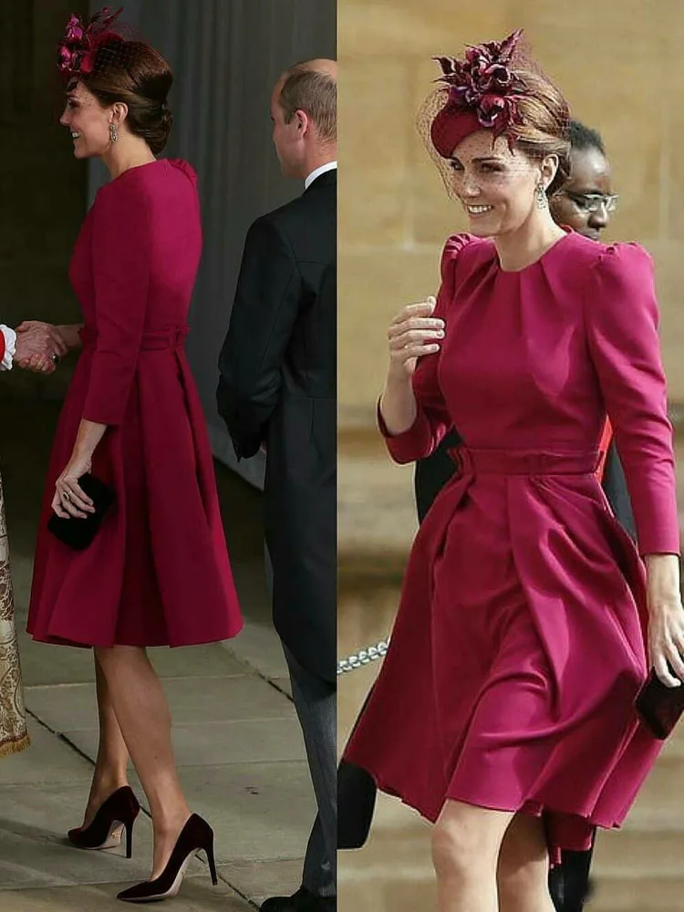 Винтажные платья для матери невесты 2021 Формальные до колена с круглым вырезом