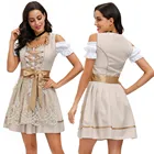 3 шт.компл., немецкое дирндльное платье, баварский костюм для вечевечерние в стиле Октоберфест