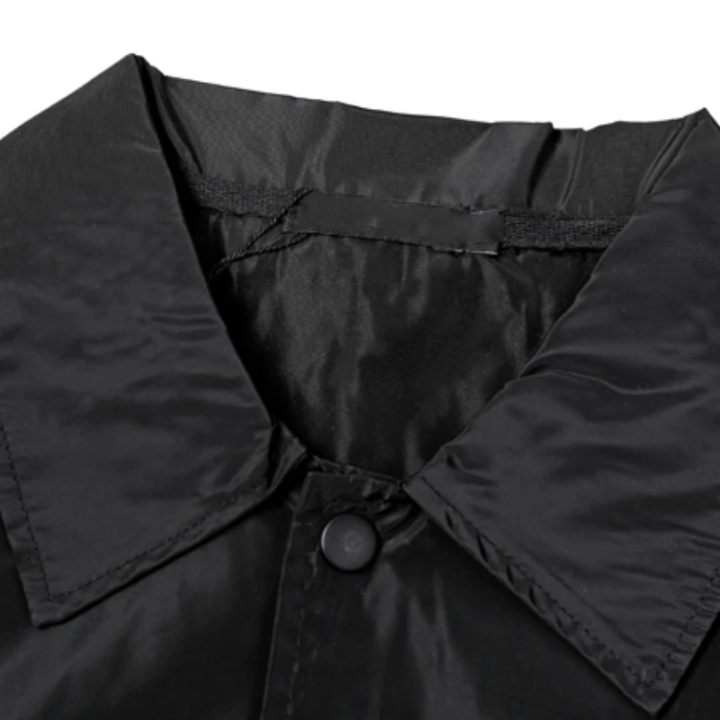 

Solid Jackets Men Spring Autumn Streetwear Turn-down Collar Outwear Loose Simple Retro Teens Coats All-match Couple Trendy Chic