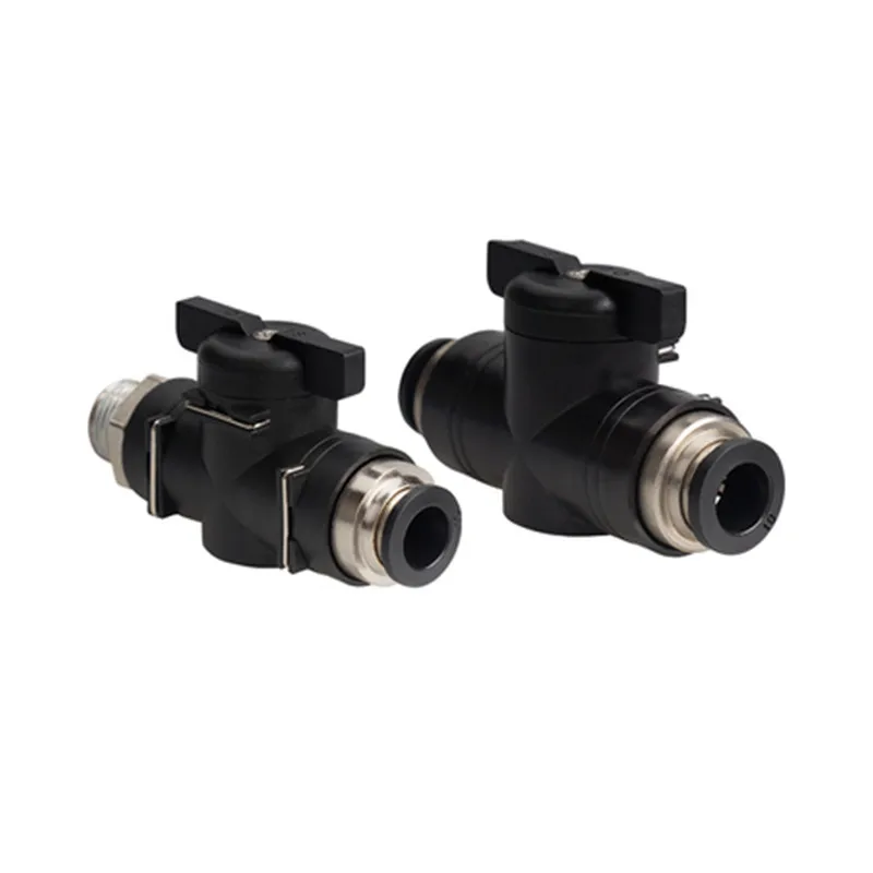 

BUC 4mm 6mm 8mm 10mm 12mm Pneumatic Push In Quick Joint Connector Hand Valve To Turn Switch Manual Ball Current-limiting