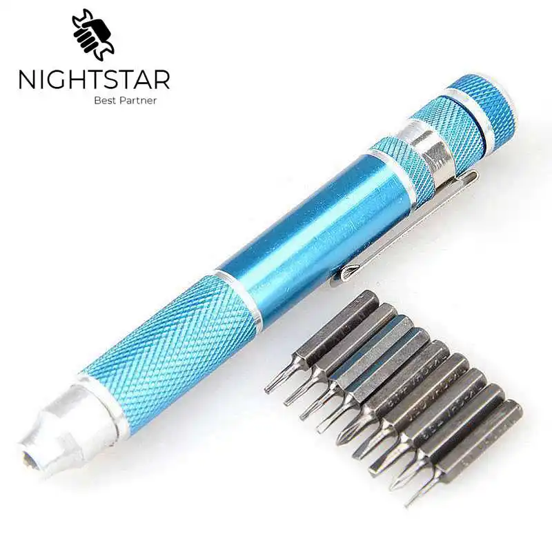 9 в 1 Прецизионная ручка отвертка для ремонта часов бытовая техника электронные
