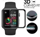 10 шт.лот для наручных часов iWatch, версия 1, 2, 3, ремешок 38 мм 42 мм SE 6 5 4 40 мм 44 полный Экран Обложка для Apple Watch, версии Serieslass 3D изогнутое закаленное Высокопрочное стекло