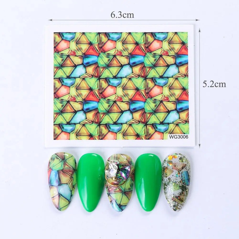 

45Sheets Petal Leopard Print Nail Art Sticker Transfer Foil Decal Manicure Decor
