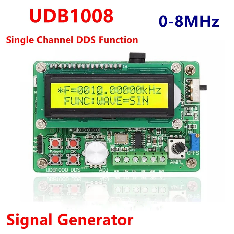 Новый генератор сигналов UDB1008 8 МГц цифровой счетчик частоты регулируемый