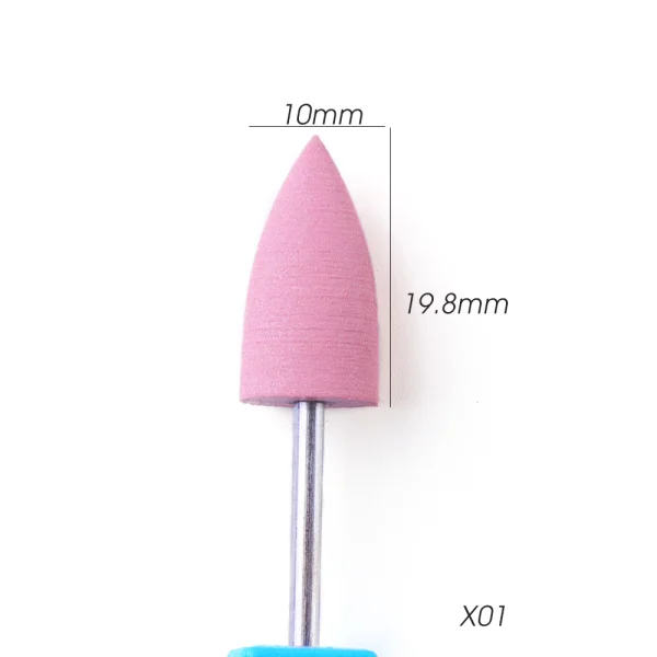 X01 Full Beauty Electric Cutter Manicure Nail Drill Silicone Rubber Ceramic Burr Mills Carbide Pedicure Nail Art Accessories CH065-1 - Цвет: X01
