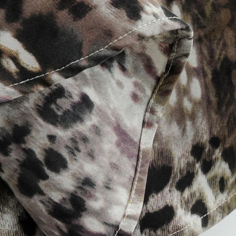 

SeeBeautiful Printed Loose Blouse Shirt Lapel Long Sleeve Single Breasted Pocket Simple New Fashion 2021 Spring Women M743