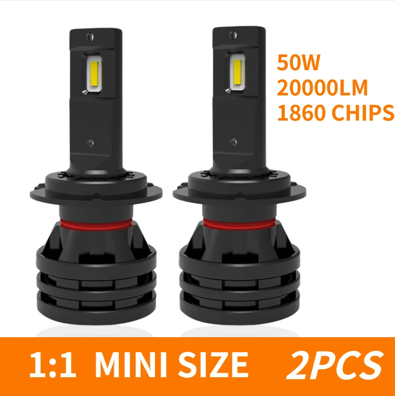 

Car Lights H4 LED H7 20000LM H1 H3 H8 H11 LED Atuo Lamp For Car Headlight Bulb HB3 HB4 9005 9006 Turbo LED Bulbs 12V