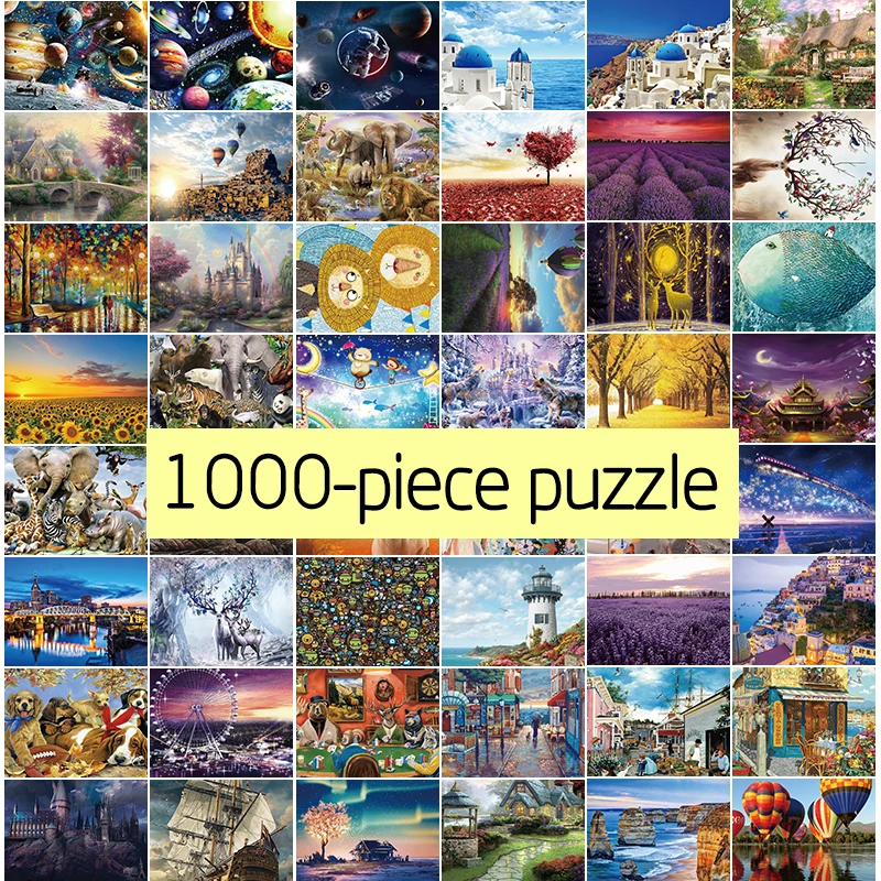 3D бумажные пазлы 1000 шт. детские игрушки для взрослых деревянные развивающие