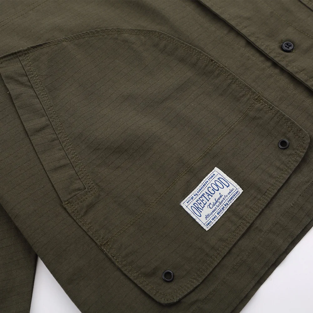 Japanese Retro Multi-pocket Tooling Shirt Men Women Spring Autumn New Lapel Loose Long Sleeve Cargo Shirt Casual Jacket Coat