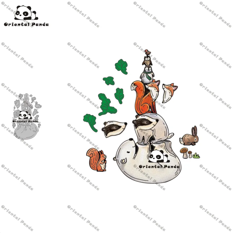 

New Dies 2020 Stacked animals Metal Cutting Dies diy Dies photo album cutting dies Scrapbooking Stencil stamps metal dies