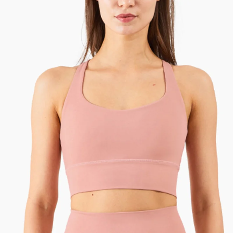 2021 New U-shaped Sports Cross Beautiful Back Women Tops