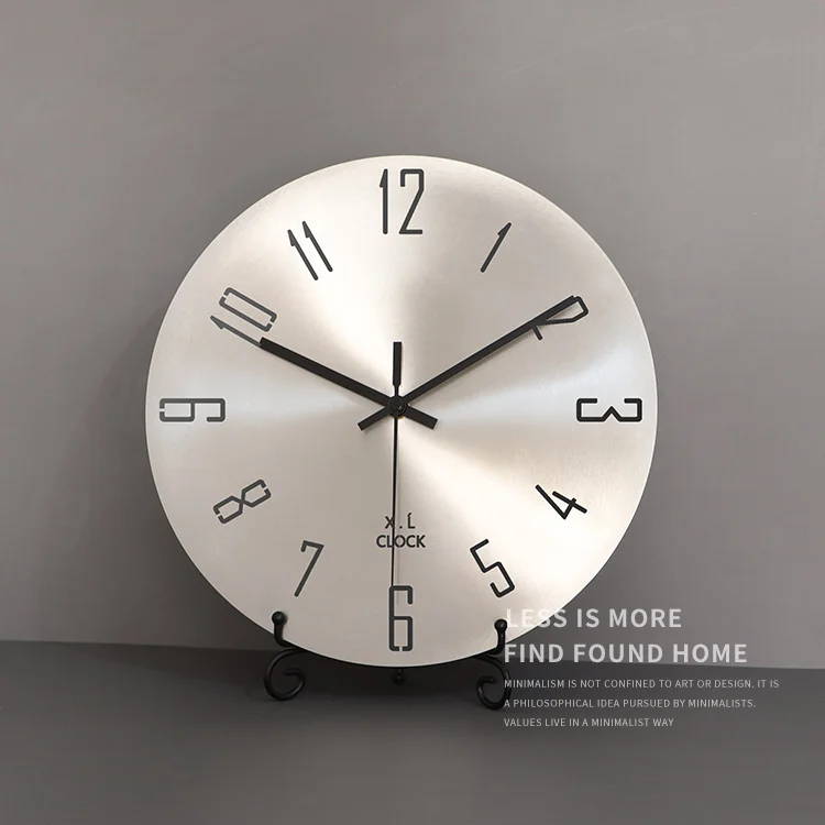 

Simple White Wall Clock Creative Vintage Retro Round Kitchen Wall Clock Luxury Digital Minimalist Reloj Pared Home Decor EB50WC