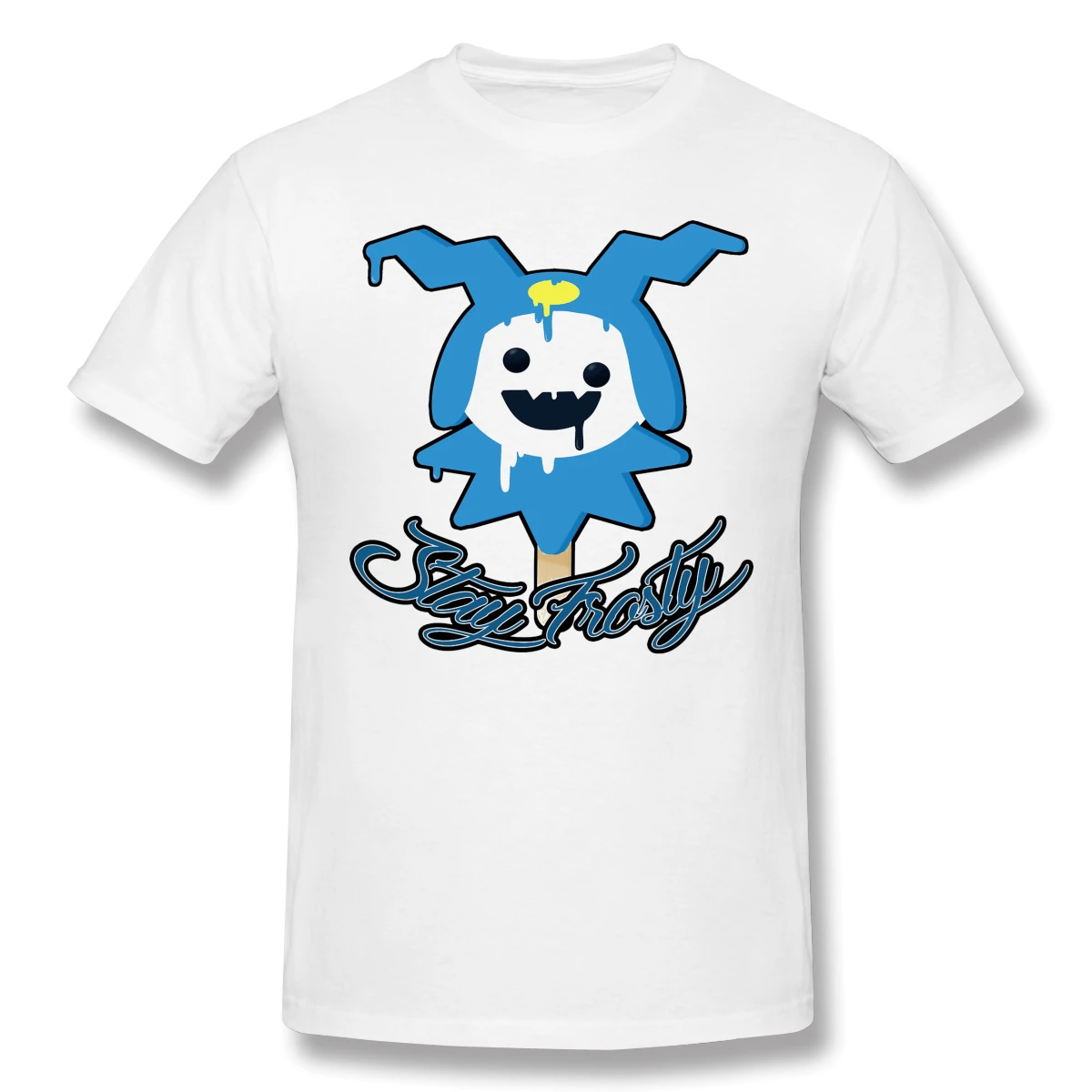 Смешные хлопковые футболки с принтом мороженого Джека Фроста (текст)|Мужские