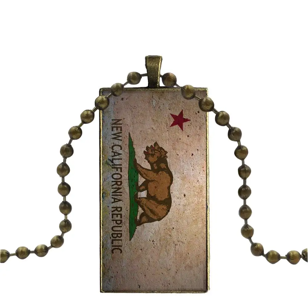 Флаг медведь California Республика Дизайн Модные Винтажные стеклянные женские