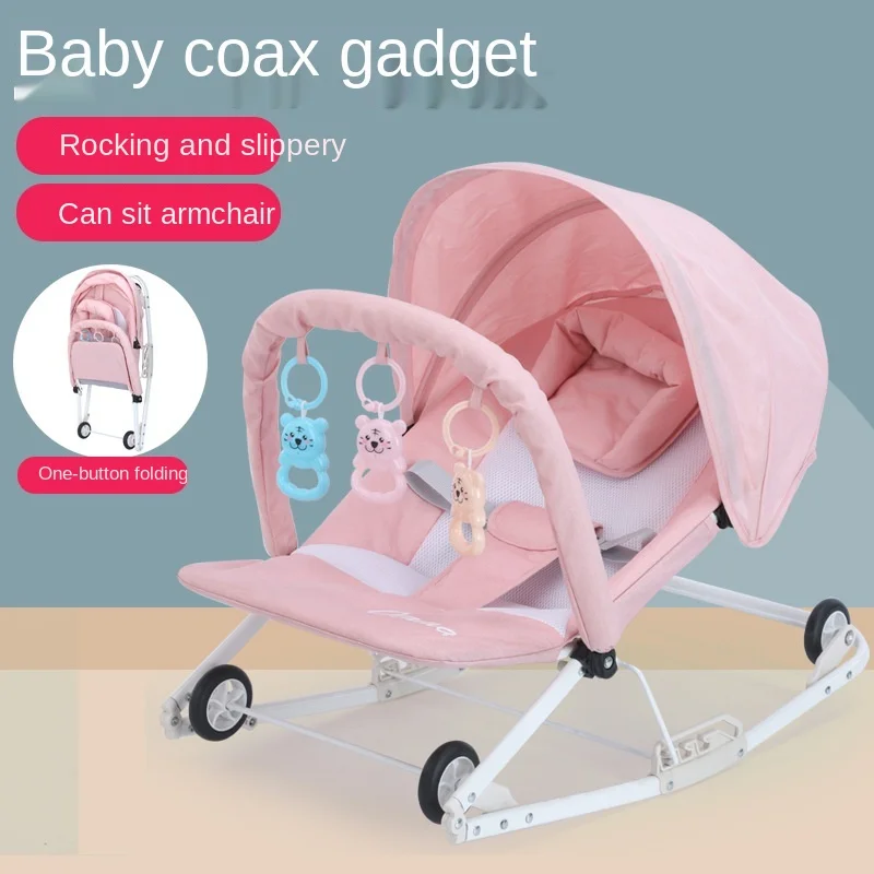 

LazyChild Baby rocking chair baby comfort recliner shaker sleeping children cradle bed rocking chair with wheels