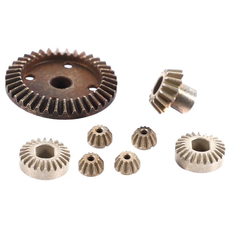 

2 Set RC Car Part: 1 Set for A949 A959- Upgrade Metal Differential Gear & 1 Set Safety Box Shell Differential Gear Box