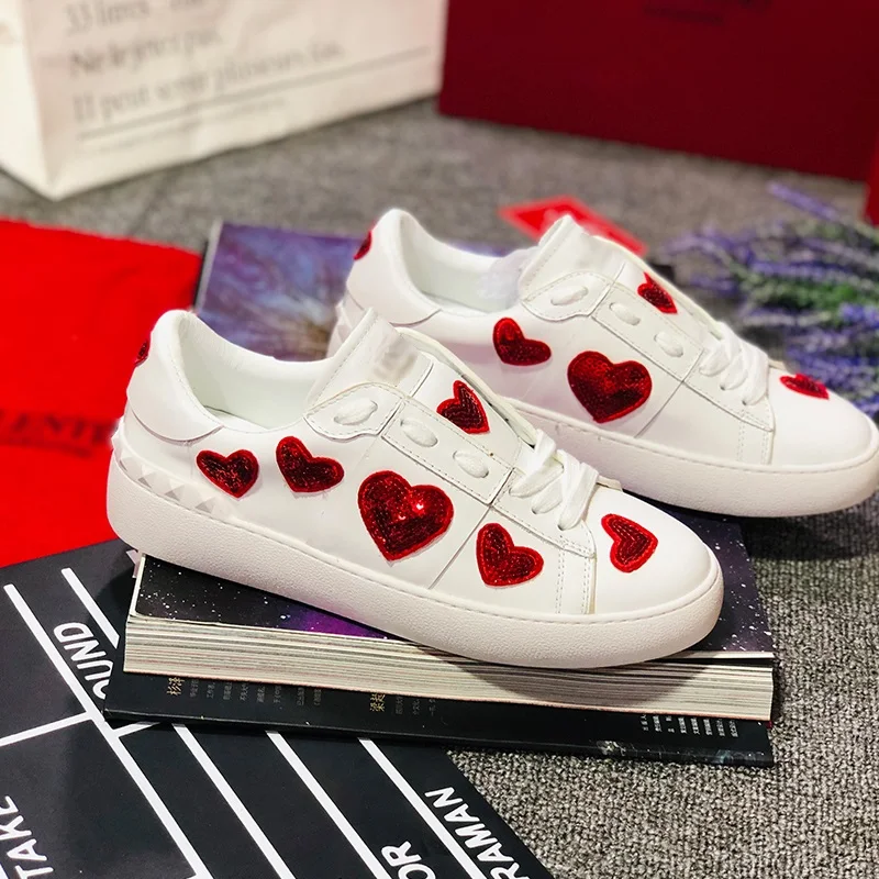 Эспадрильи; женские кроссовки; женская обувь на шнуровке; chaussures femme; повседневная женская обувь на низком каблуке; Zapatos De Mujer; Женская обувь в форме сердца