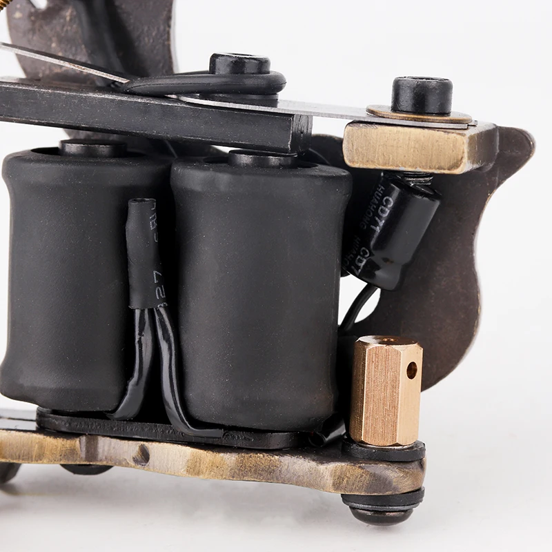 Дешевые-тату-машины пистолет медные ручные тату-машины 10 обмоток катушки