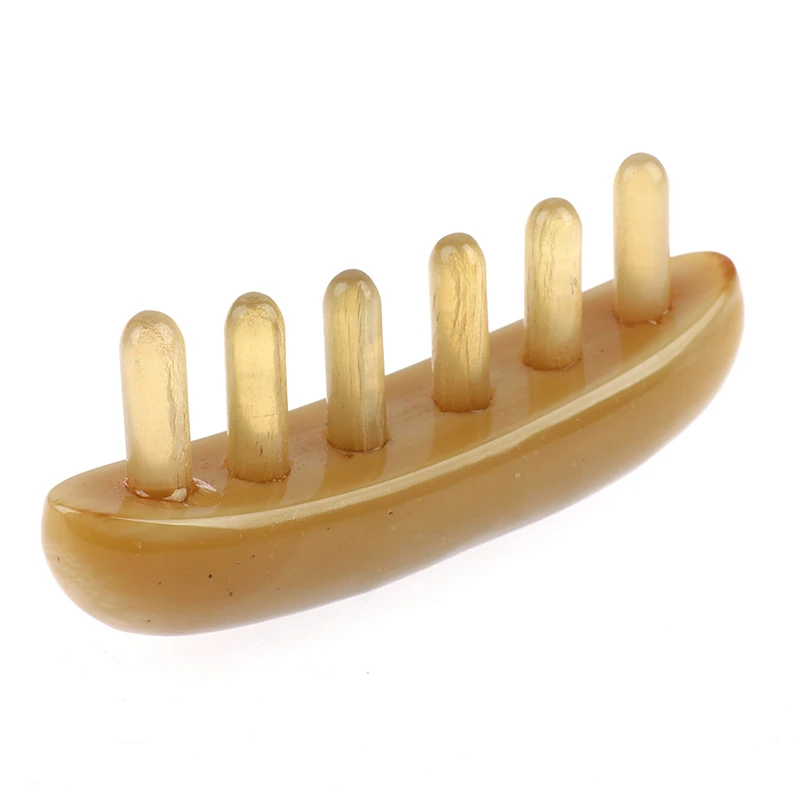 Расческа из натурального рога для увеличения циркуляции кожи головы и улучшения