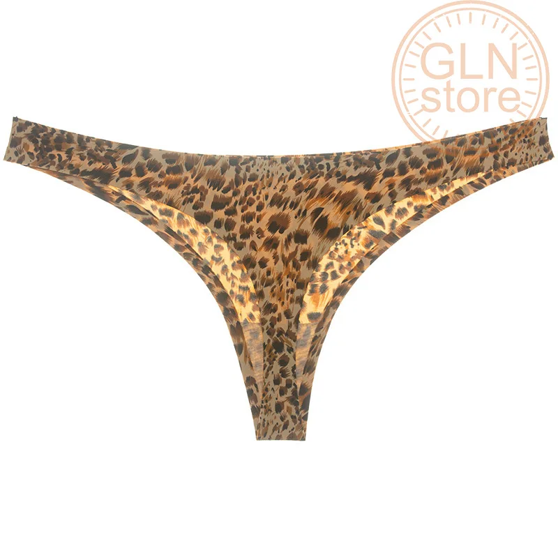 Для женщин для трусики стринги сексуальная привлекательность леопардовой