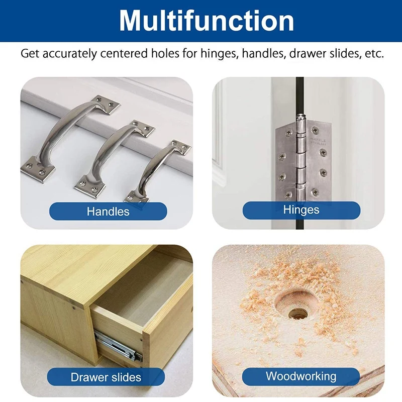 

GTBL 10Pcs Hinge Drill Bit Set HSS Self Centering Drill Bits for Wood Door Window Cabinet Woodworking Hinge Hole Drill Bit