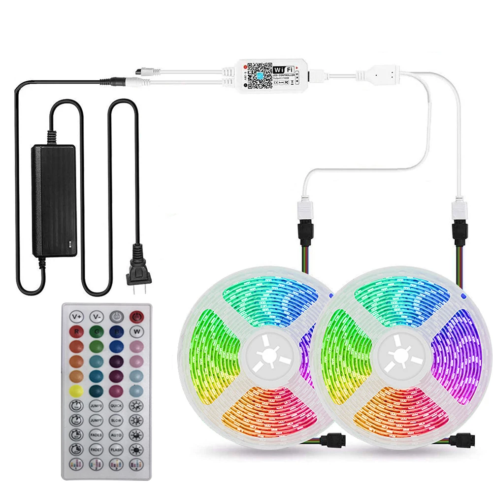 

US EU Decor Strip Light Waterproof LED Ribbon Diode Tape with App Remote Control Cafe Restaurant Exquisite Ornaments