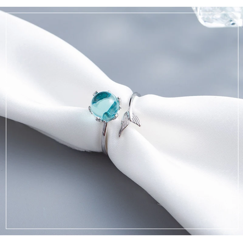 Kinel серебро 925 пробы ручная работа синий океан камень пена открытый размер