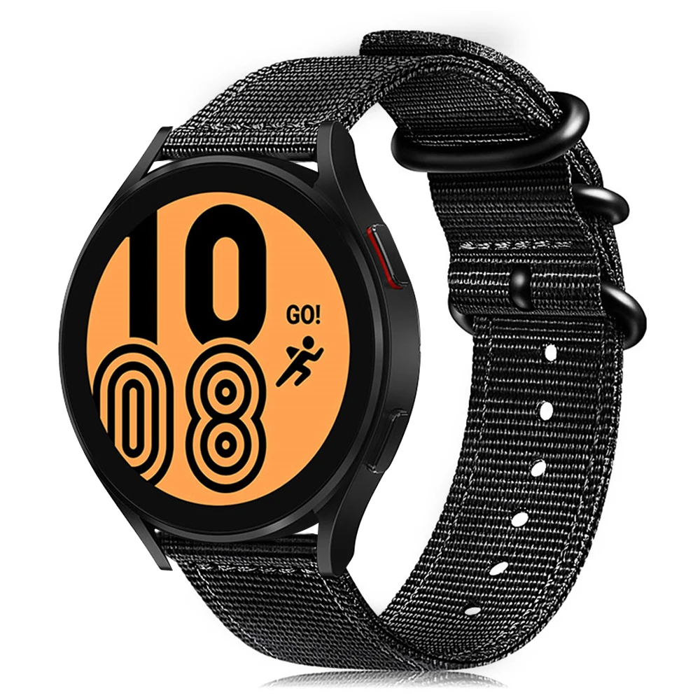 

Быстросъемный нейлоновый ремешок для Samsung galaxy watch 4 classic, 46/42 мм, 44/40 мм