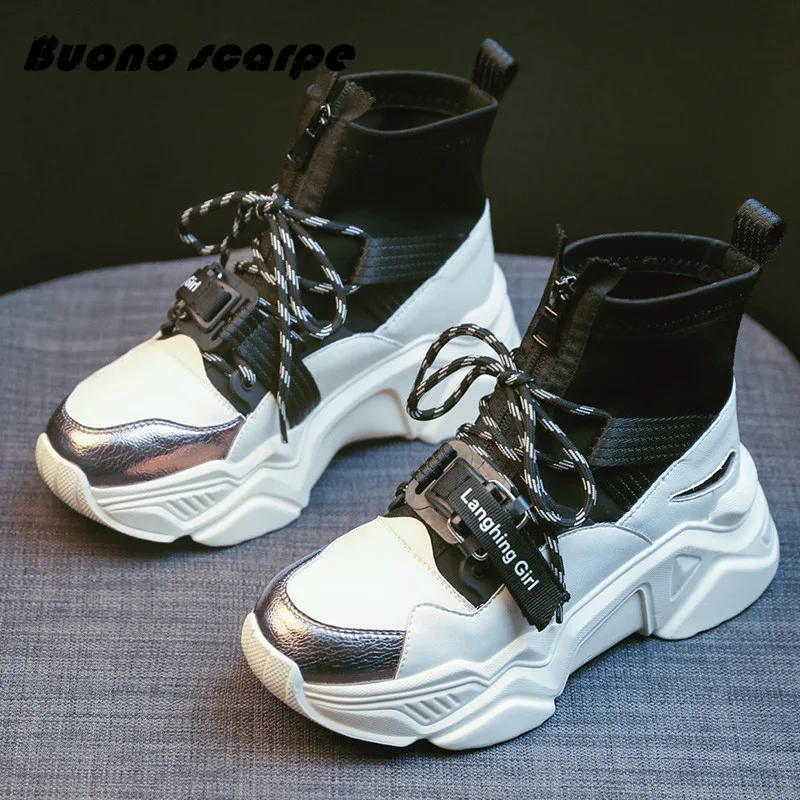 Buonoscarpe/2020 женские кроссовки модные зимние ботинки популярная обувь с высоким