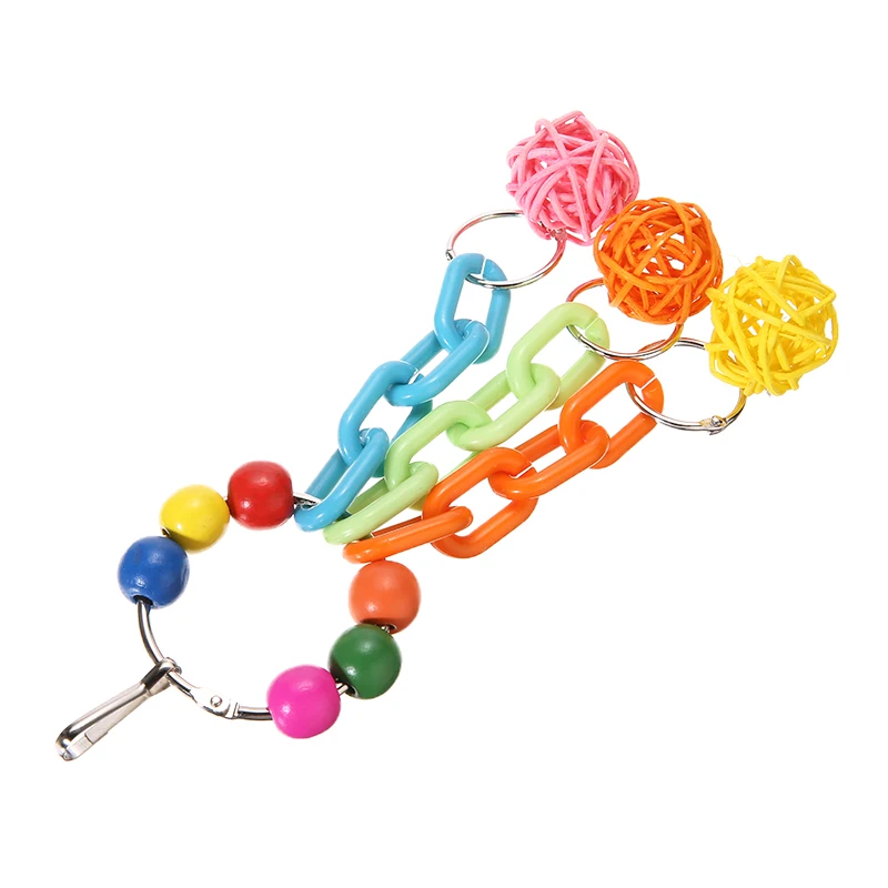 18 см красочный Попугай жевательные игрушки попугай канареек Африканский такаду