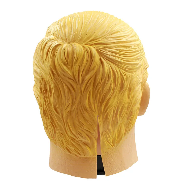 Латексная Маска Трампа на заказ желтые волосы головной убор маска реквизит для