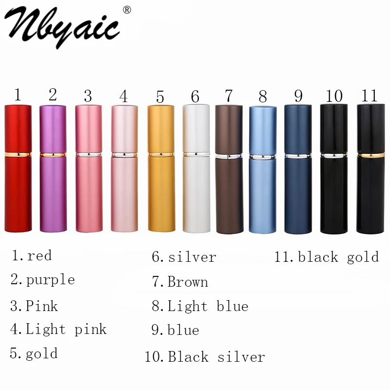 安い Nbyaic 100pc香水瓶瓶詰め、6ML10MLハイエンドポータブルハイエンドスプレーボトル香水、空のボトル小サンプルボトル。