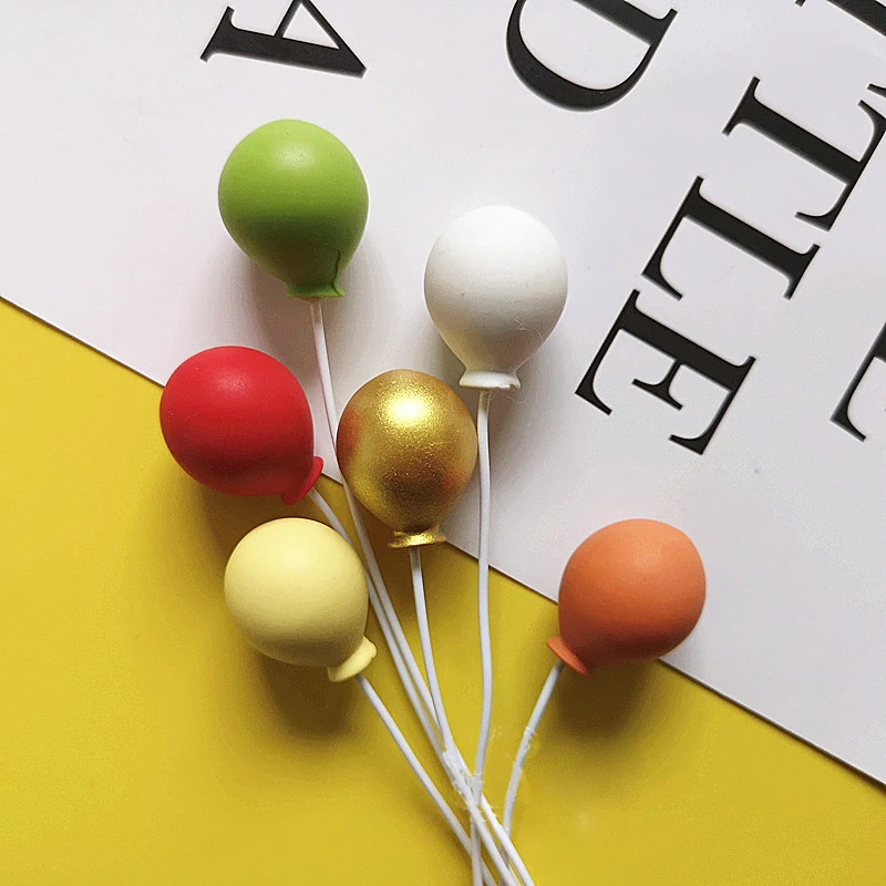 6 шт./компл. красочный воздушный шар топпер для торта украшение на свадьбу день