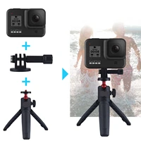 dslr slr phone vlog tripod with cold shoe phone mount holder for microphone led light mini tripod iphone 13 pro max accessories