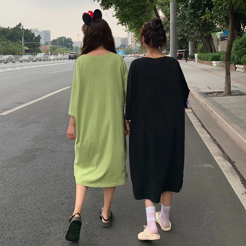 Платье для подружки женские летние повседневные свободные платья туника