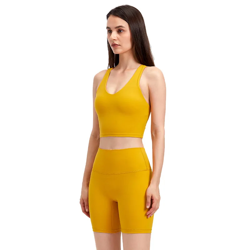 Комплект для йоги Naked Feel женская одежда спортзала летняя спортивная