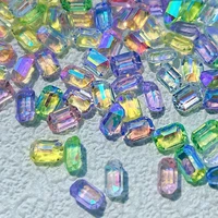 aurora iridescence ice small square drill the new color crystal sugar special shaped diamond diy nail jewelry accessories