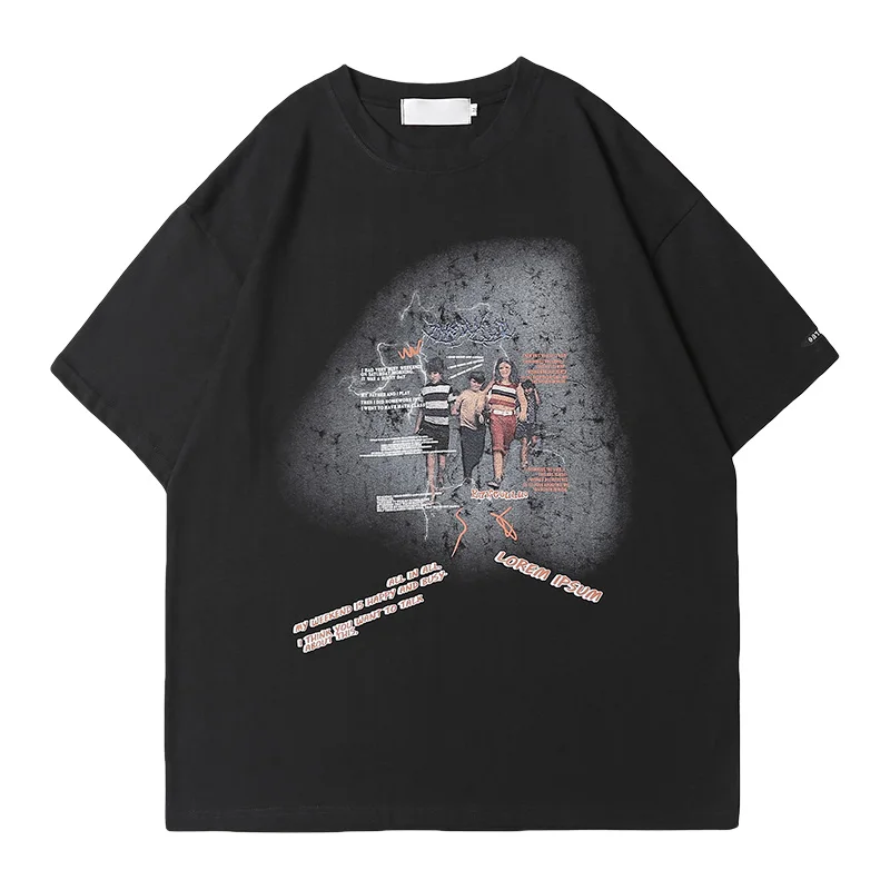 

2021 short-sleeved T-shirt women's new street hip-hop fashion brand loose cotton half-sleeved top