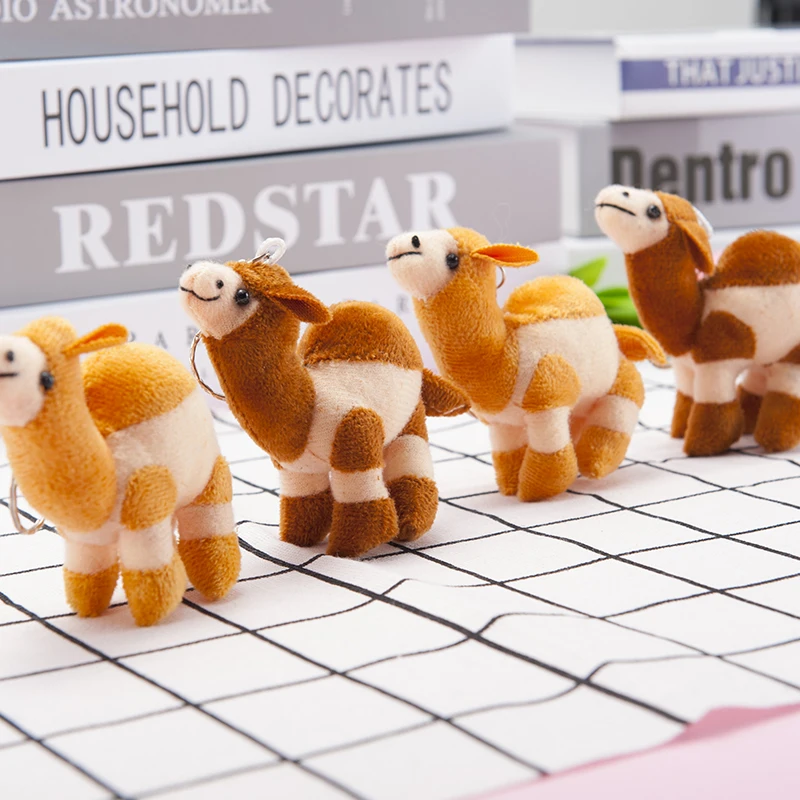 Kawaii cute camel брелок для ключей сумка подвеска кукла с мультяшным животным детская
