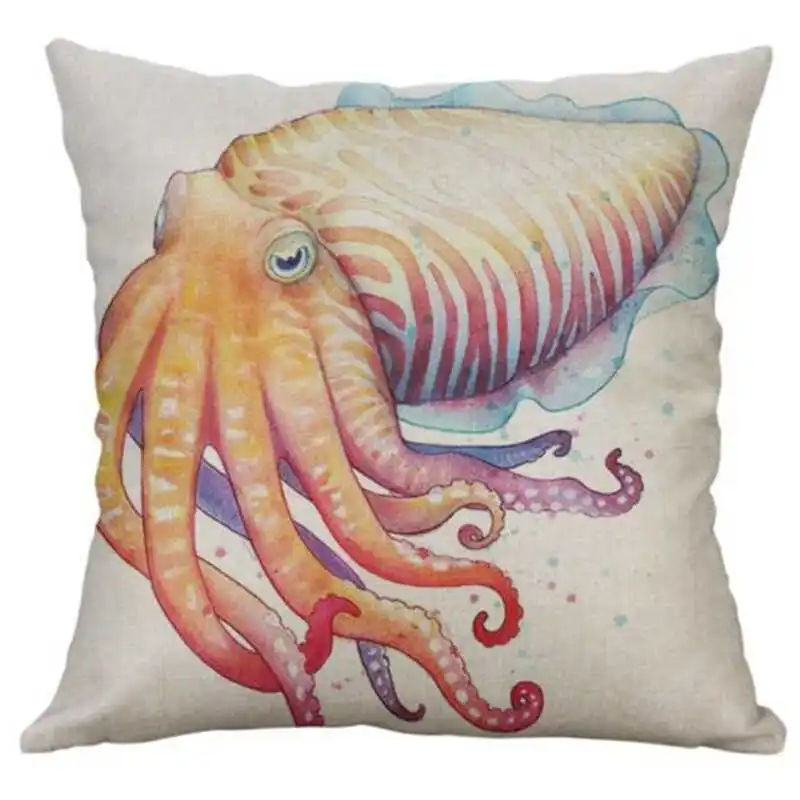 Чехол для дома наволочка декоративная насекомое 18 дюймов из льна с изображением