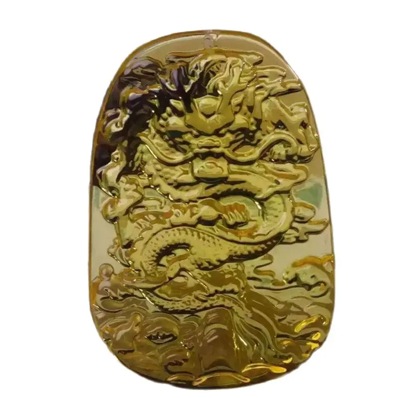 

Мужская цепочка с подвеской в виде дракона из голубого жемчуга