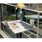 Конструктор HIR1371, маленький, Европейский, современный, простой, садовый, Балконный, металлический, из углеродистой стали, складной, настенный, обучающий стол