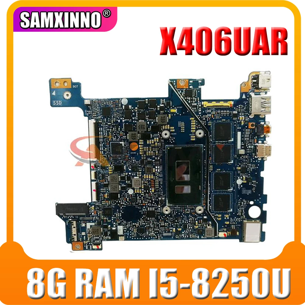 

Akemy X406UAR Motherboard For ASUS VIVOBOOK X406U S406U S406 V406U X406UA X406U Laptop motherboard Mainboard W/ 8G/I5-8250U CPU