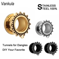 vankula screw stainless steel ear gauges stretcher piercing ring tunnels expander plugs mixed size by yourself